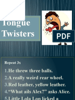 Tongue Twisters Repeat Exercises