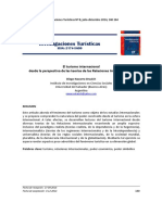 El Turismo Internacional Desde La Perspectiva de Las Teorías de Las Relaciones Internacionales