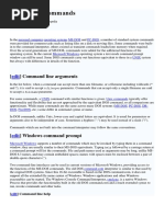 List of DOS Commands