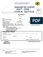 08 - DEMANDE DE LICENCE U17 Joueur Amateur 2017 2018