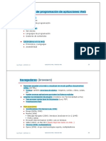 Tecnologías programación aplicaciones Web