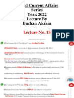 World Current Affairs Lecture No. 15