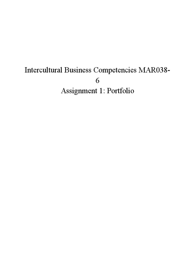 Intercultural Competence in Business Teams | PDF | Cross Cultural ...