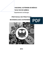 Protocolo de prácticas de microbiología experimental UNAM