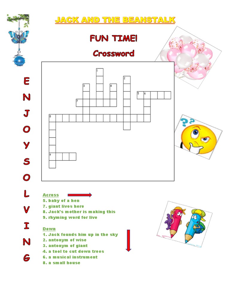 Crossword Jack and The Beanstalk PDF