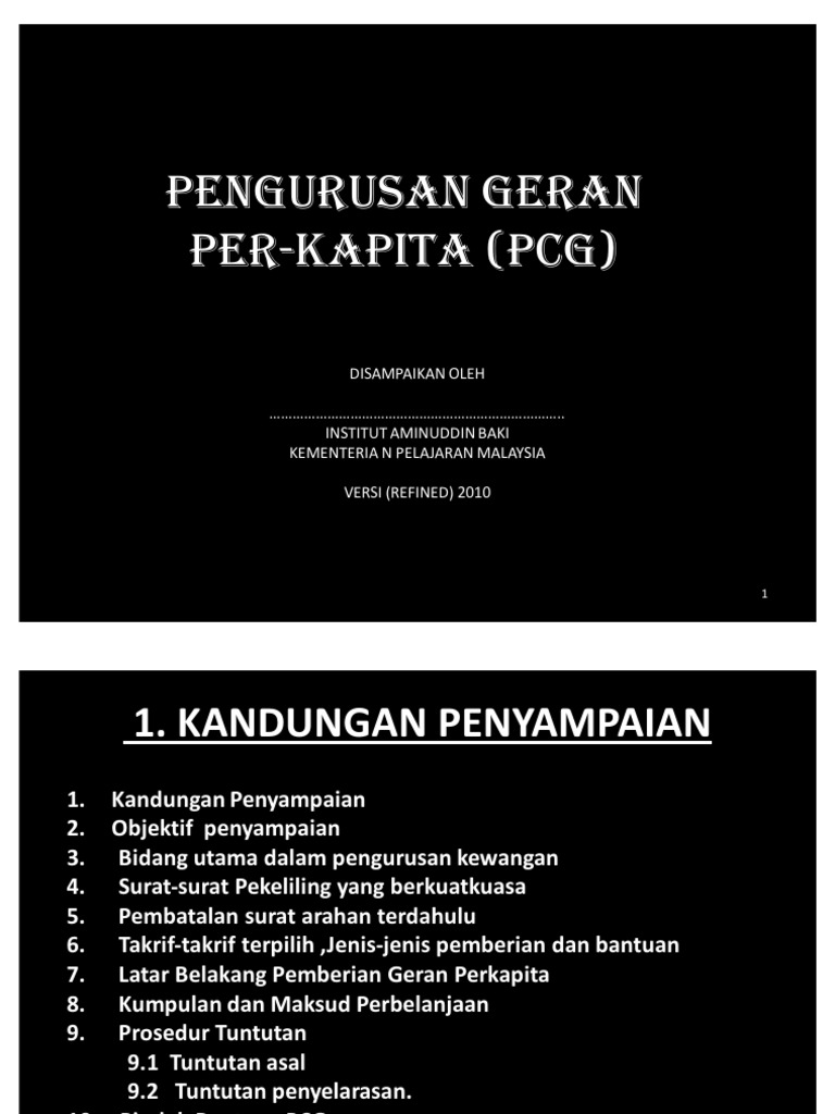 Pengurusan Geran Pcg Pdf