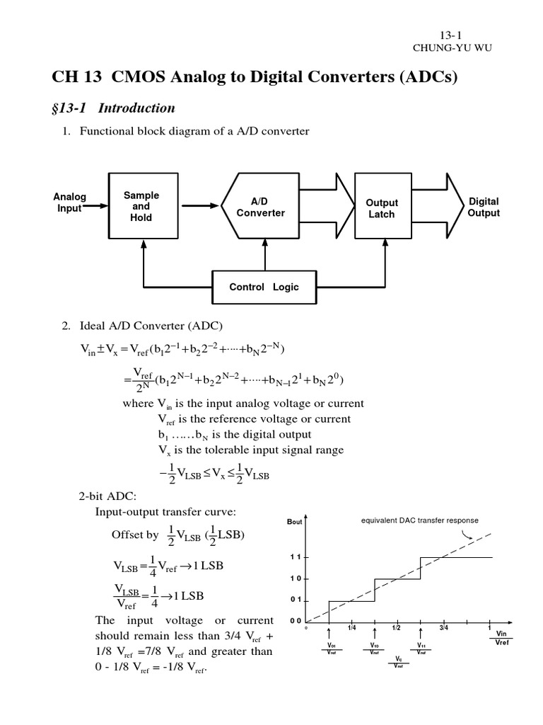 Chap 13 | PDF | Analog To Digital Converter | Sampling (Signal Processing)