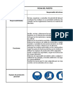 5.4 Ejemplo Ficha de Puesto