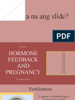 Hormone Feedback and Pregnancy - Student