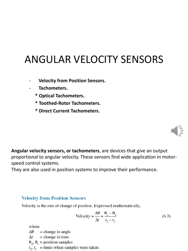 Angular Velocity Sensor Overview | PDF