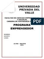 PROGRAMA EMPRENDEDOR