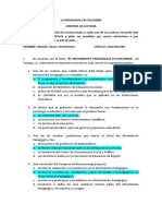 Control - Lectura - PEDAGOGIA EN COLOMBIA