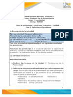 Guía de Actividades y Rúbrica de Evaluación - Unidad 1 - Fase 2 - Definición Del Problema