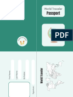 Green World Traveler Passport Worksheet