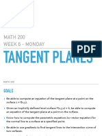 Tangent Planes and Normal Lines to Level Surfaces