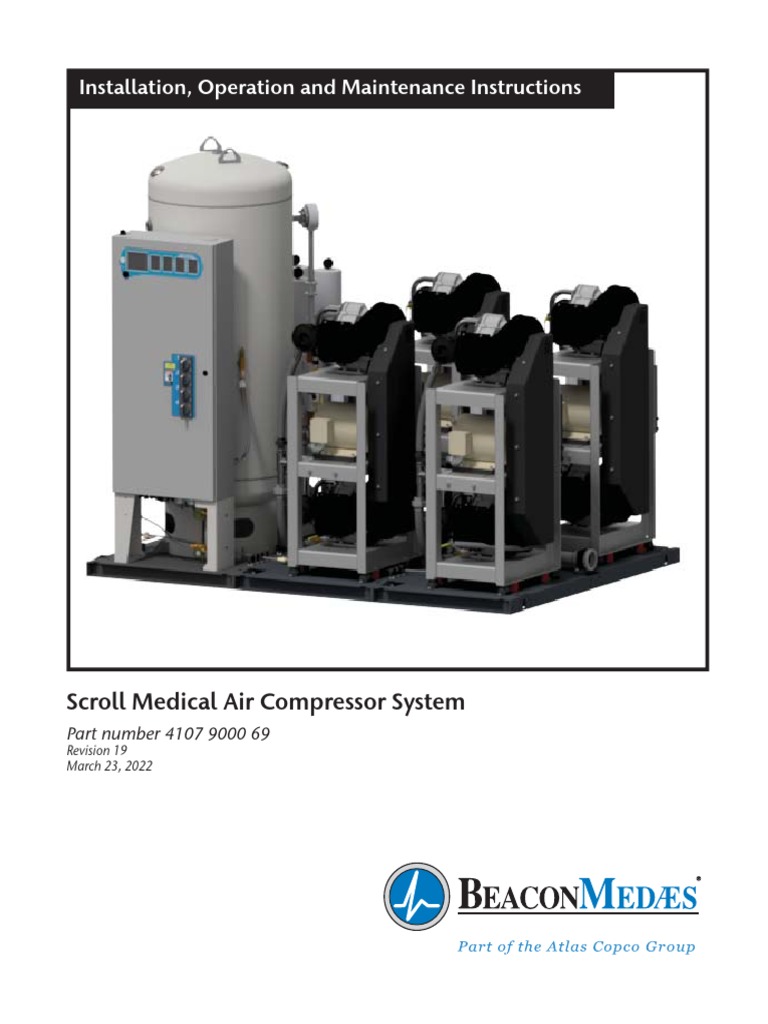 BMED Scroll Medical Air Compressor System NFPA Instruction Book