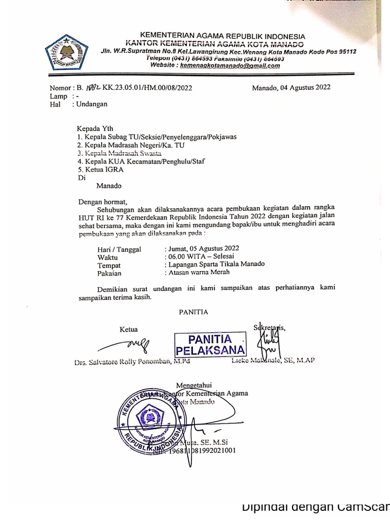 Undangan Jalan Sehat | PDF