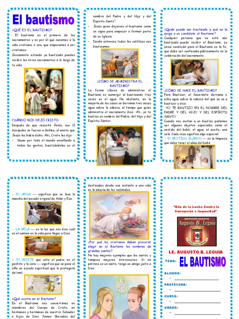 Sacramento Del Bautismo | PDF | Bautismo | Sacramentos
