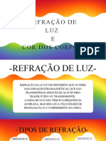 Refração de LUZ E Cor Dos Corpos