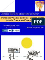 Pericles-Analisis Curricular y Vision Global Sobre-la-Educacion Emprendedora