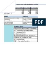 Tarea Implementación de Modelos de Inventarios EOQ.