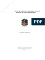 Analisis Del Sistema General de Seguridad Social en Salud-En El Territorio Nacional