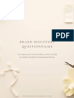 Brand Discovery Questionnaire