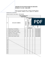 Iii Grado Informe Prueba de Ubicación Campo de Ciencias