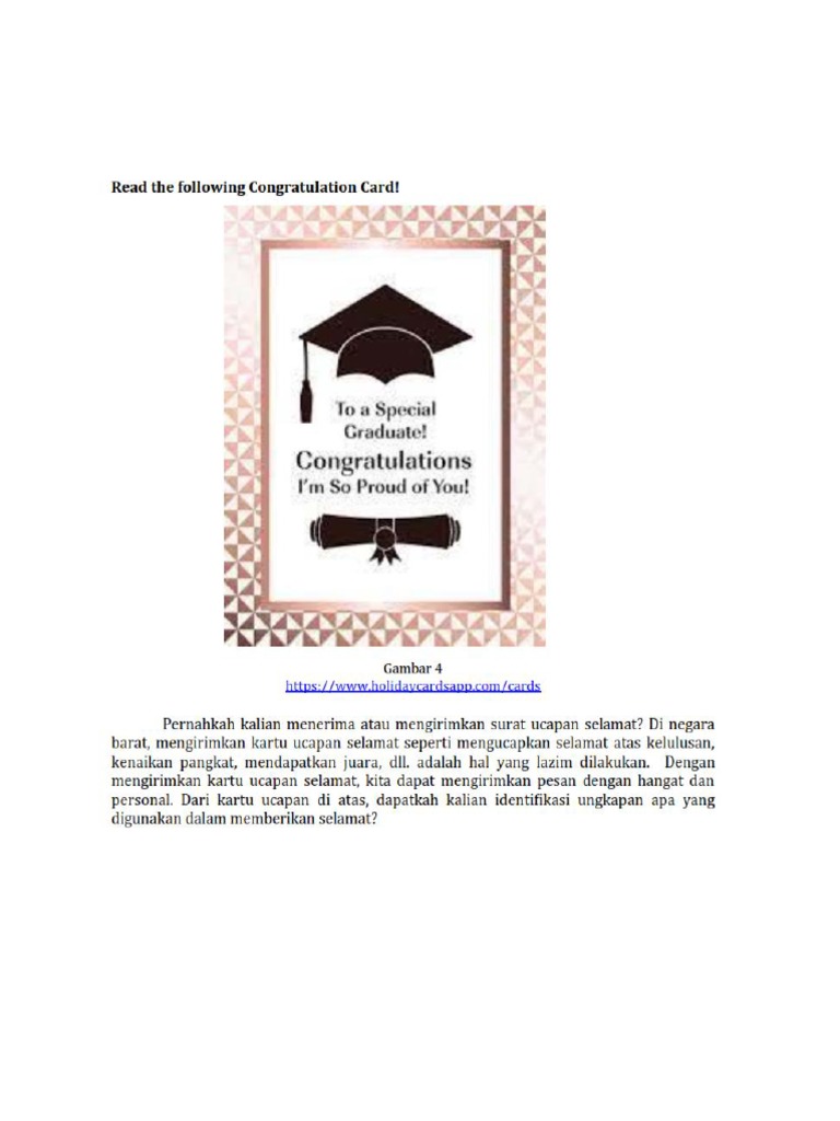 Congratulation Card Pdf