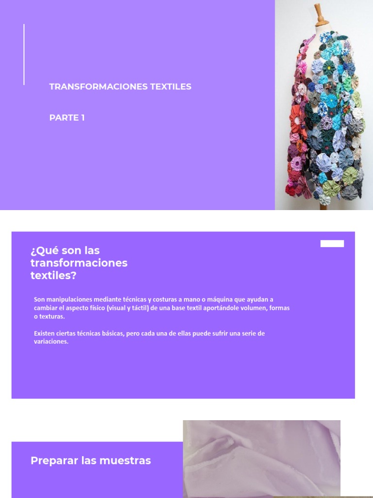 Transformaciones de Textiles Parte 1 | PDF