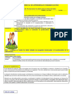 1º-2º-COMU-EXPERIENCIA DE APRENDIZAJE N1 - 1ero Y 2DO de Secundaria