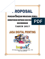Proposal Usaha Bagus Printing