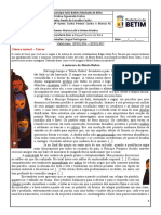 Aula 21.1 - Texto de Terror - Edgar Allan Poe - Exercícios Transitividade Verbal - Gabarito