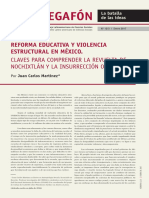 Megafon - Reforma Educativa y Violencia Estructural en México. Claves para Comprender La Revuelta de Nochixtlán y La Insurrección Oaxaqueña