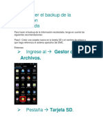 Cómo Hacer El Backup de La Información