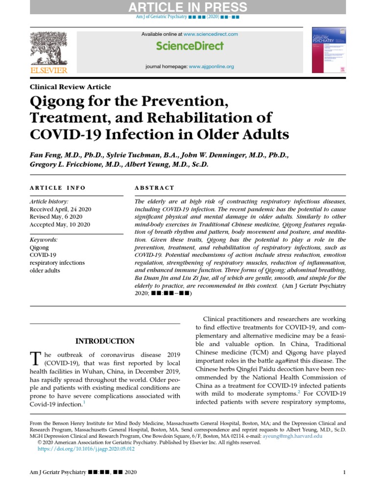 Qigong For The Prevention | PDF | Qigong | Traditional Chinese Medicine