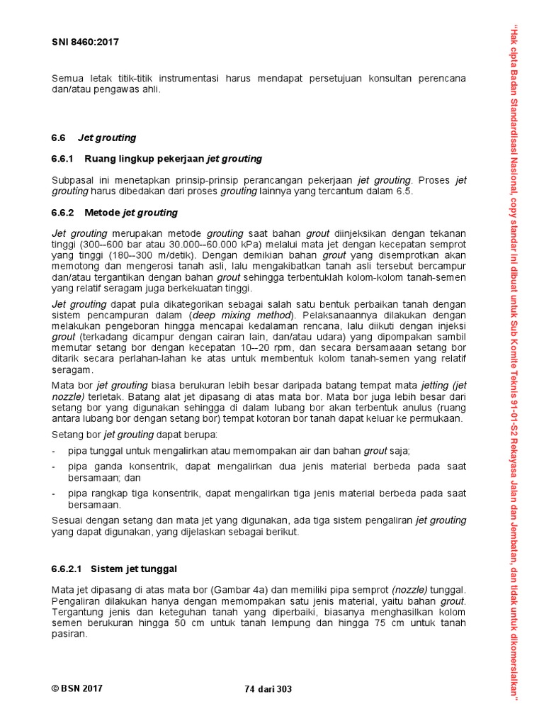 Jet Grouting Geoteknik | PDF