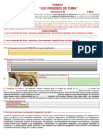 "Los Origenes de Roma": Primero (Semana 14) Ii Bim