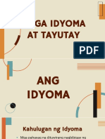 Idyoma at Tayutay