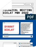 Technical Meeting Diklat PMR 2022