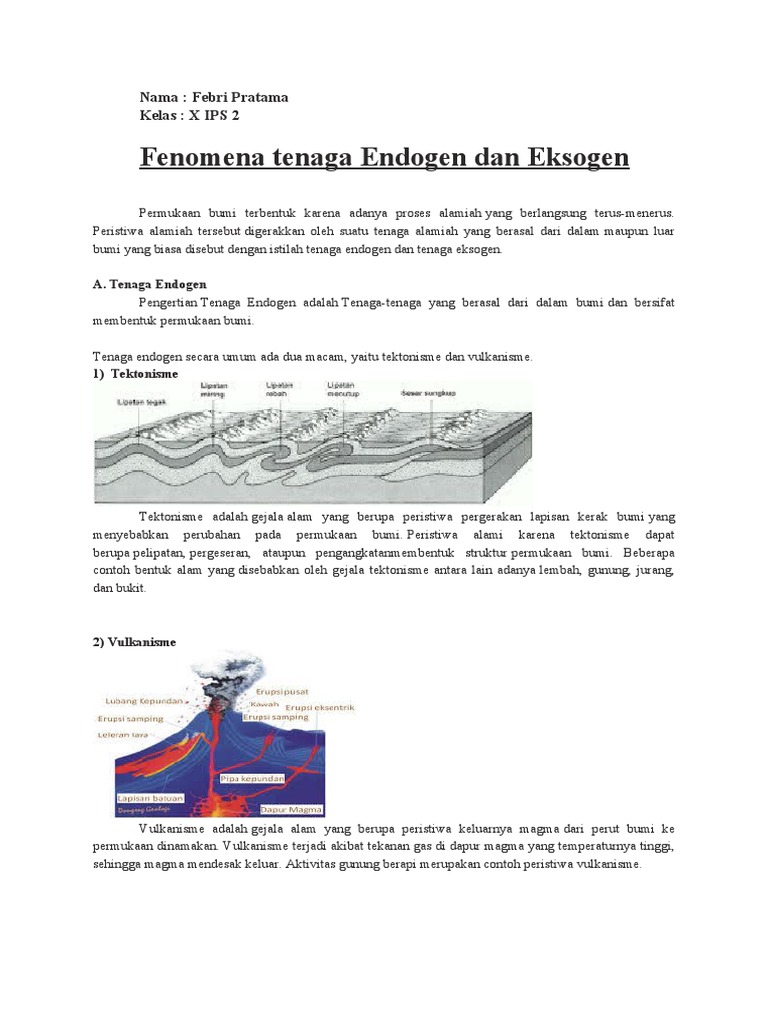 Fenomena Tenaga Endogen dan Eksogen | PDF | Perjalanan