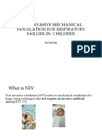 Non-Invasive Ventilation for Respiratory Failure in Children