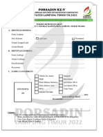 FORMULIR PENDAFTARAN Porsadin TH 2022 Kop