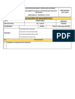 Ed. Fisica - Diagnostico