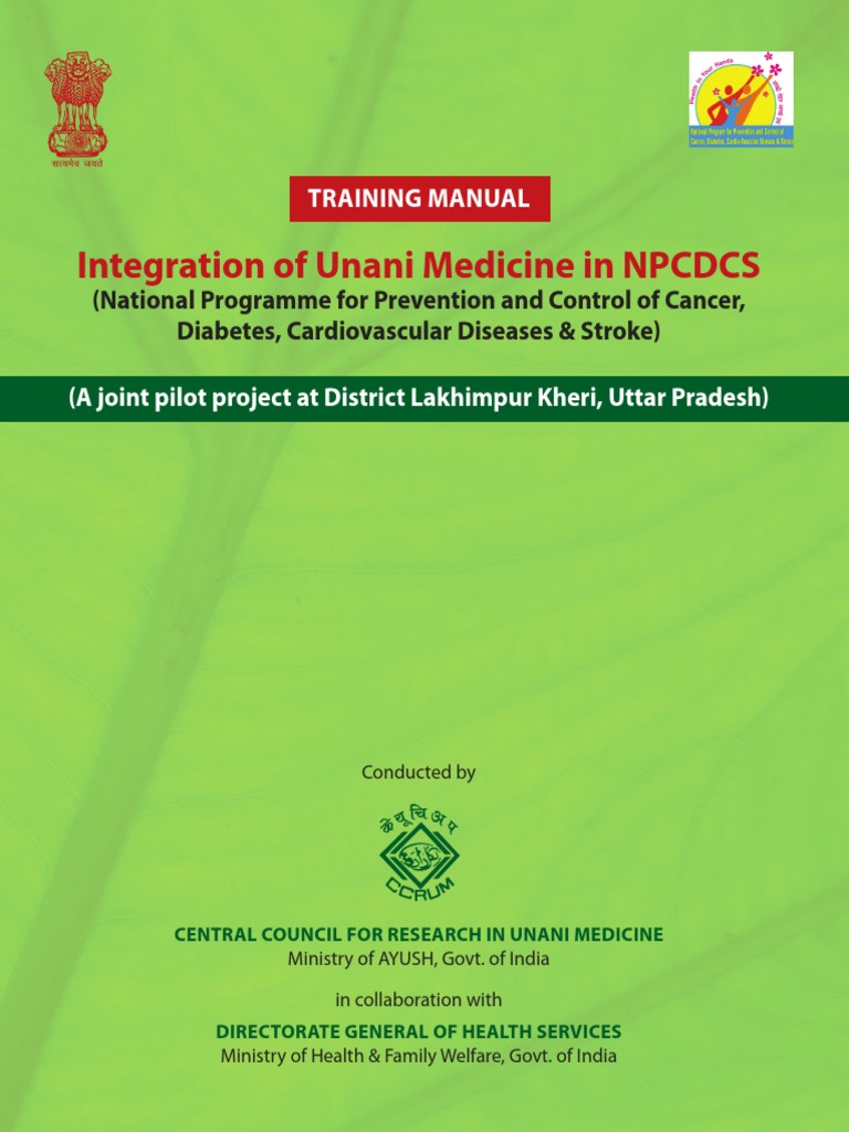 Unani Medicine in NPCDCS Training Manual | PDF | Non Communicable ...