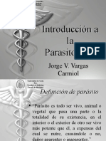 Introducción A La Parasitología: Jorge V. Vargas Carmiol