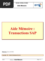 Download Aide Memoire Transactions SAP by xmane85 SN59521465 doc pdf