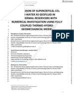 Comparision of Super Critical Co2 With Water As Geo Fluid 28 - Aug - 2022