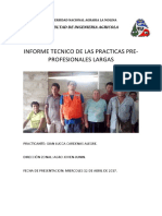 Universidad Nacional Agraria La Molina - Intento de Informe Practicas Largas