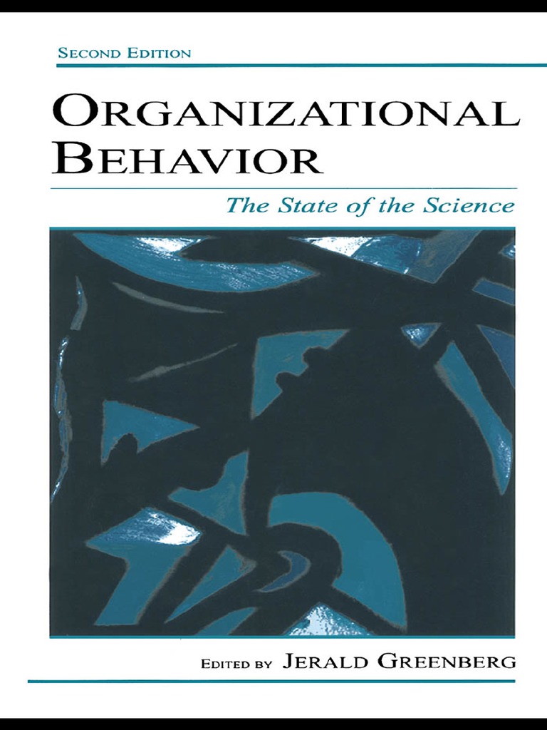 Organization Behavior (The State of The Science) PDF | PDF